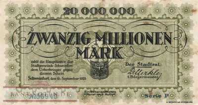 Schweinfurt - 20 Millionen Mark (#I23_5092h_F)