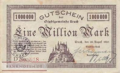 Urach - 1 Million Mark (#I23_5309b-2_VF)