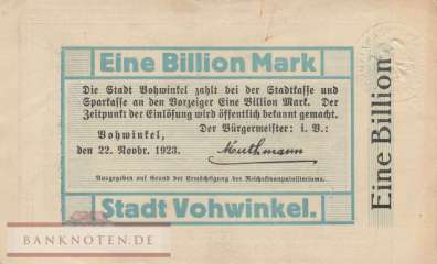 Vohwinkel - 1 Billion Mark (#I23_5358f_VF)