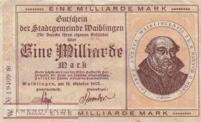 Waiblingen - 1 Milliarde Mark (#I23_5379c-1_VF)