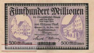 Wangen im Allgäu - 500 Millionen Mark (#I23_5456-3_VF)