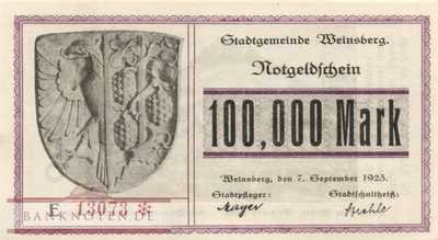 Weinsberg - 100.000  Mark (#I23_5515-1_UNC)