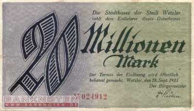 Wetzlar - 20 Millionen Mark (#I23_5594d-3_F)