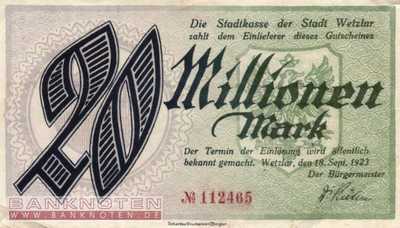 Wetzlar - 20 Millionen Mark (#I23_5594e-1-3_VF)