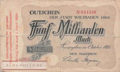 Wiesbaden - 5 Milliarden Mark (#I23_5611b-1_VG)