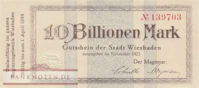 Wiesbaden - 10 Billionen Mark (#I23_5611e_UNC)