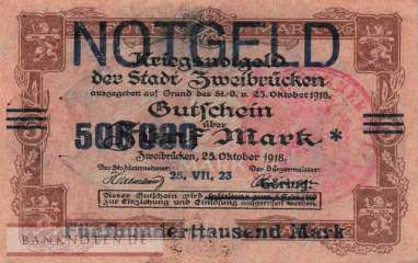 Zweibrücken - 500.000  Mark (#I23_5829b_VF)