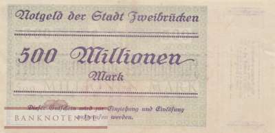 Zweibrücken - 500 Millionen Mark (#I23_5829r_XF)
