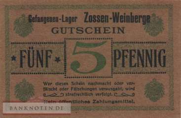 Zossen-Halbmondlager - 5  Pfennig (#KGL_ZOS05A-2_UNC)