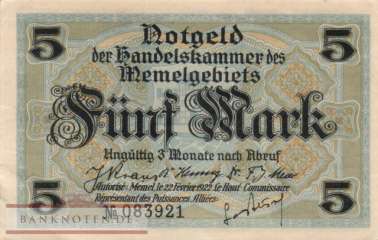 Memel - 5  Mark (#MEM-04a_AU)