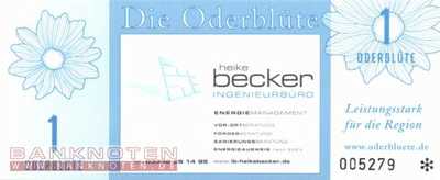 Regionalgeld Oderblüte - 1  Oderblüte (#OD01b_UNC)