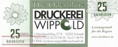 Regionalgeld Oderblüte - 25  Oderblüten (#OD06F2_UNC)