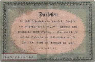 Kaiserslautern - 1  Gulden (#PR_A576b_VG)
