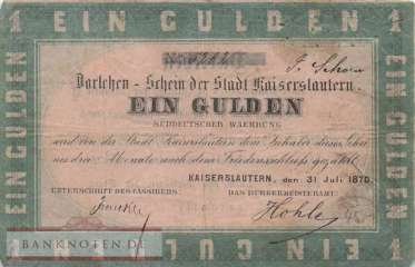 Kaiserslautern - 1  Gulden (#PR_A576b_VG)