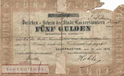 Kaiserslautern - 5  Gulden (#PR_A578a_G)