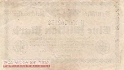 Reichsbahn Berlin - 1 Million Mark (#RB002_01b_VF)