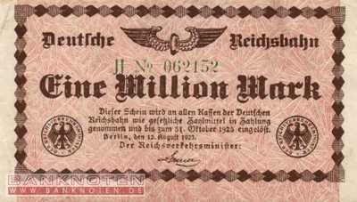 Reichsbahn Berlin - 1 Million Mark (#RB002_01b_VF)