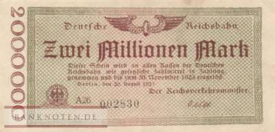 Reichsbahn Berlin - 2 Millionen Mark (#RB002_02a_AU)