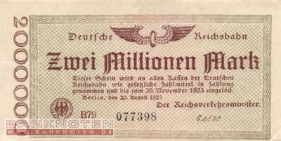 Reichsbahn Berlin - 2 Millionen Mark (#RB002_02b_XF)