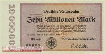 Reichsbahn Berlin - 10 Millionen Mark (#RB002_09c_UNC)