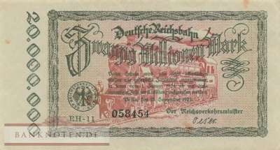 Reichsbahn Berlin - 20 Millionen Mark (#RB002_10b_AU)