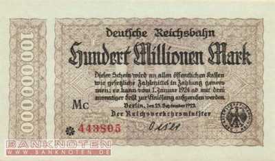 Reichsbahn Berlin - 100 Millionen Mark (#RB002_13r_UNC)