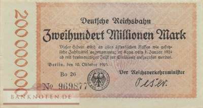 Reichsbahn Berlin - 200 Millionen Mark (#RB002_14a_AU)