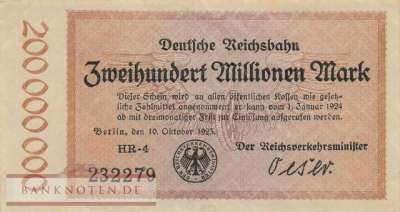 Reichsbahn Berlin - 200 Millionen Mark (#RB002_14c_VF)