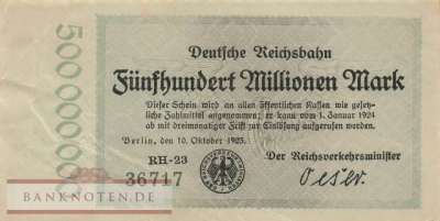Reichsbahn Berlin - 500 Millionen Mark (#RB002_15f_VF)