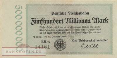 Reichsbahn Berlin - 500 Millionen Mark (#RB002_15f_XF)