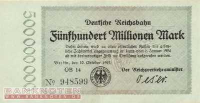 Reichsbahn Berlin - 500 Millionen Mark (#RB002_15f_XF)