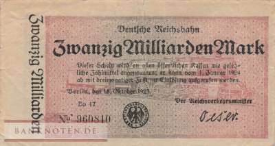 Reichsbahn Berlin - 20 Milliarden Mark (#RB002_19a_F)
