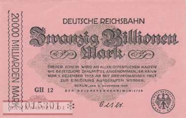 Reichsbahn Berlin - 20 Billionen Mark (#RB002_29c_AU)