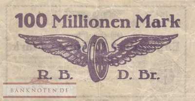 Reichsbahn Breslau - 100 Millionen Mark (#RB003_08c_VF)