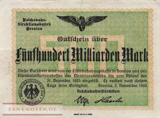 Reichsbahn Breslau - 500 Milliarden Mark (#RB003_16_F)