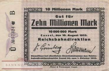 Reichsbahn Cassel - 10 Millionen Mark (#RB004_18a_VF)
