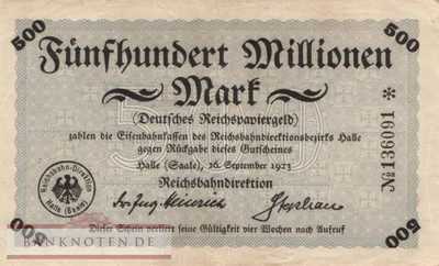 Reichsbahn Halle - 500 Millionen Mark (#RB010_04a_F)