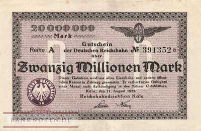 Reichsbahn Köln - 20 Millionen Mark (#RB013_07_VF)