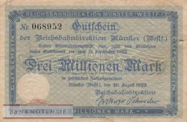 Reichsbahn Münster - 3 Million Mark (#RB018_05_VG)
