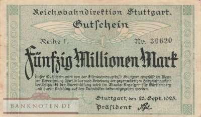 Reichsbahn Stuttgart - 50 Millionen Mark (#RB021_05_VF)