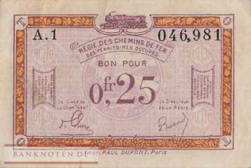 Deutschland - 0,25  Franc (#RPR-58_VF)