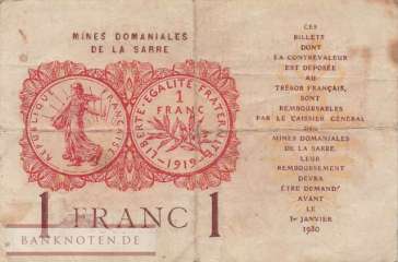 Saarland - 1  Franc (#SAR-02_F)