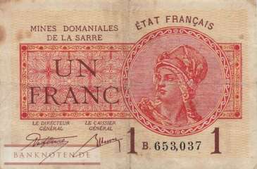 Saarland - 1  Franc (#SAR-02_F)