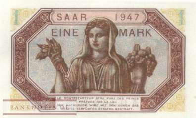 Saarland - 1  Mark (#SAR-08_UNC)