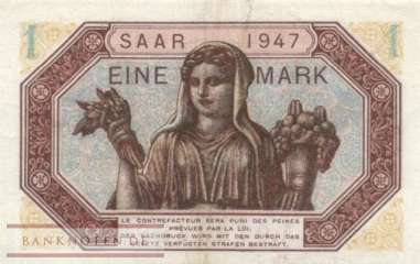 Saarland - 1  Mark (#SAR-08_VF)