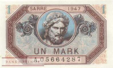 Saarland - 1  Mark (#SAR-08_UNC)