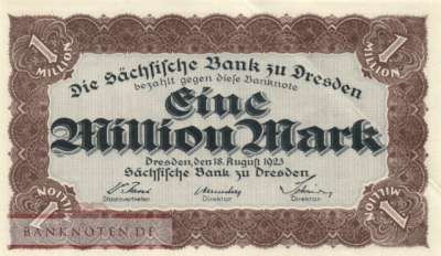Sachsen - 1 Million Mark (#SAX19f_UNC)
