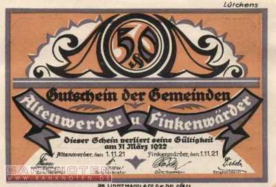 Altenwerder und Finkenwärder - 50  Pfennig (#SS0025_1b-1_UNC)