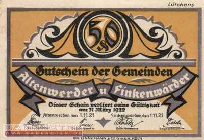 Altenwerder und Finkenwärder - 50  Pfennig (#SS0025_1b-6_UNC)
