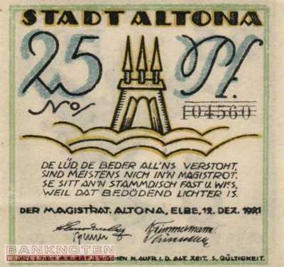 Altona - 25  Pfennig (#SS0030_2-1-2_UNC)